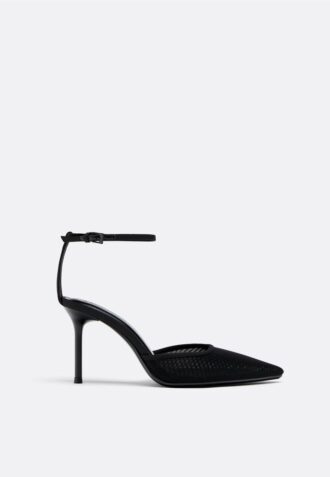 Síťované boty na podpatku