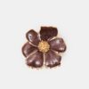 Sponka do vlasů s metalickým květem