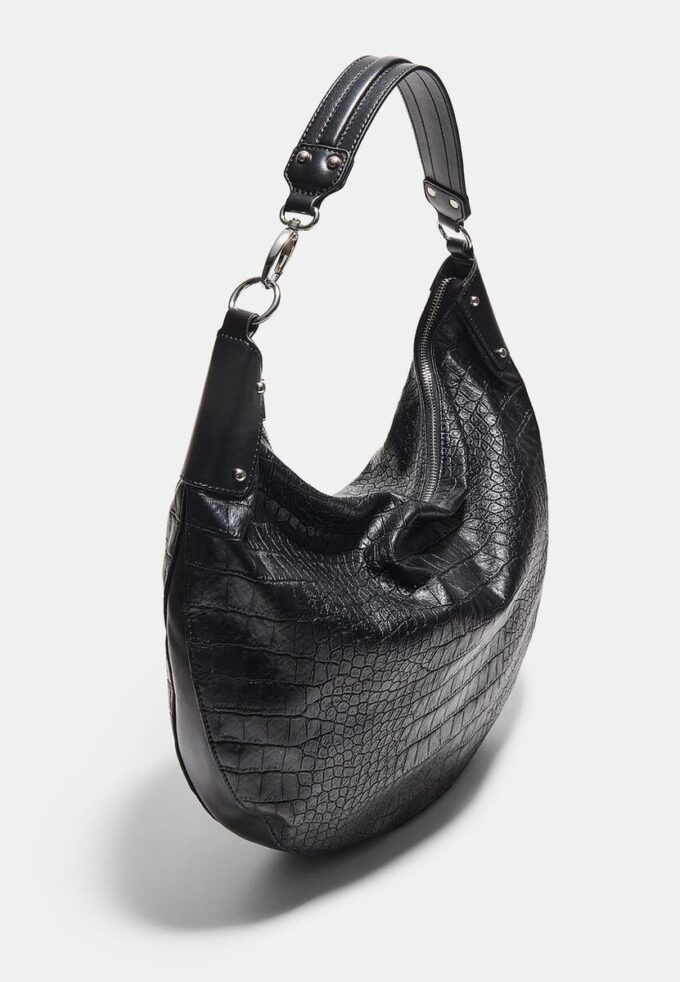 Taška přes rameno Mock Croc Hobo