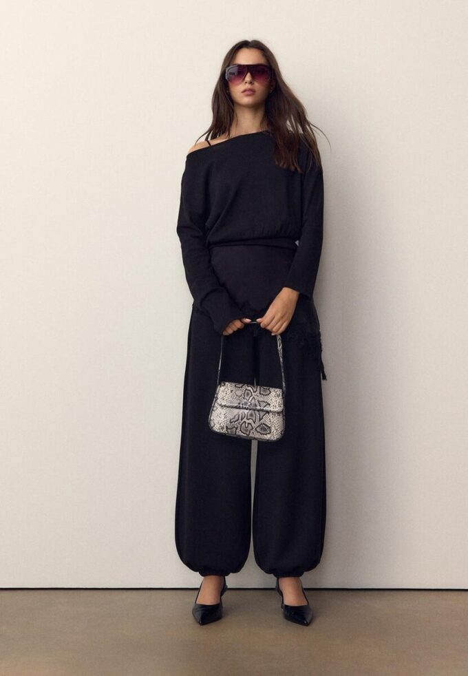 Taška přes rameno s klopou