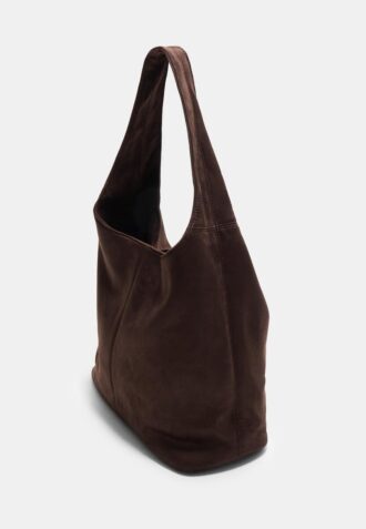 Taška přes rameno z umělé semiše