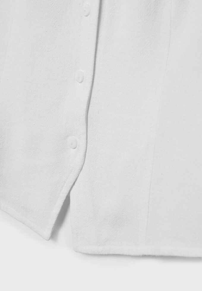 Top bez rukávů s knoflíky