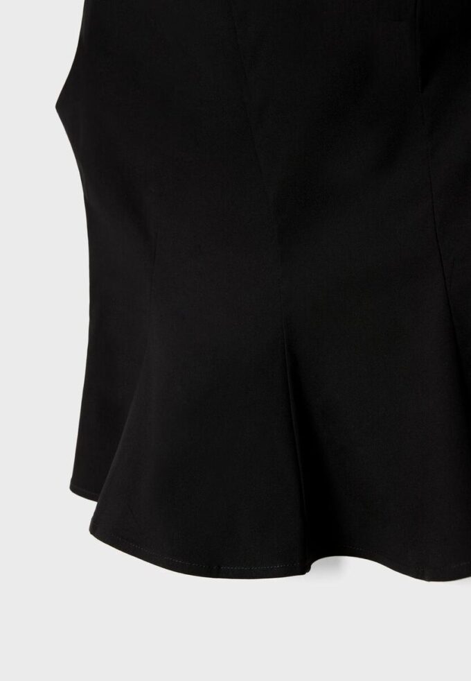 Top bez rukávů s volánovým lemem