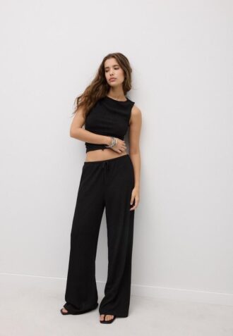 Tričko s řasením a texturou