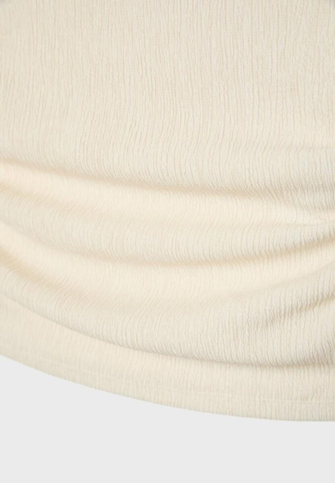 Tričko s řasením a texturou