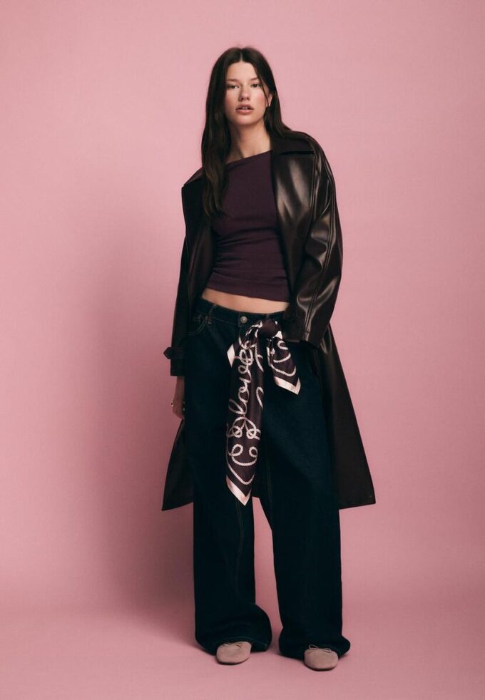 Tričko s dlouhým rukávem a řasením