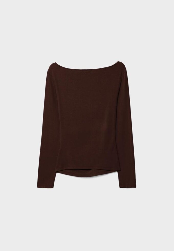 Tričko s dlouhým rukávem a řasením