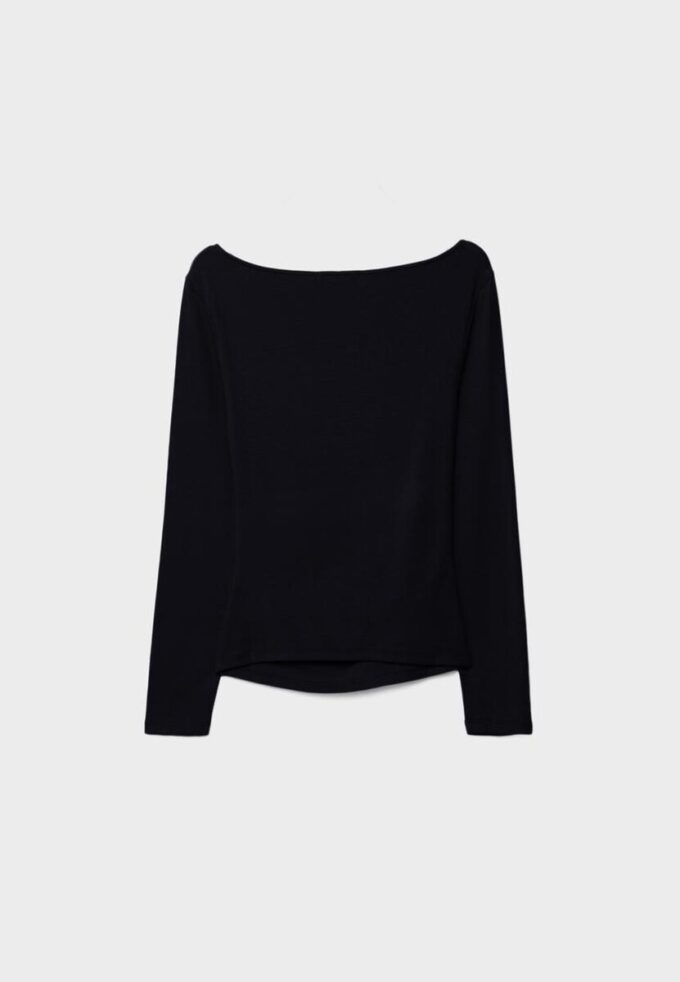 Tričko s dlouhým rukávem a řasením