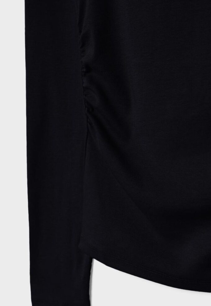 Tričko s dlouhým rukávem a řasením