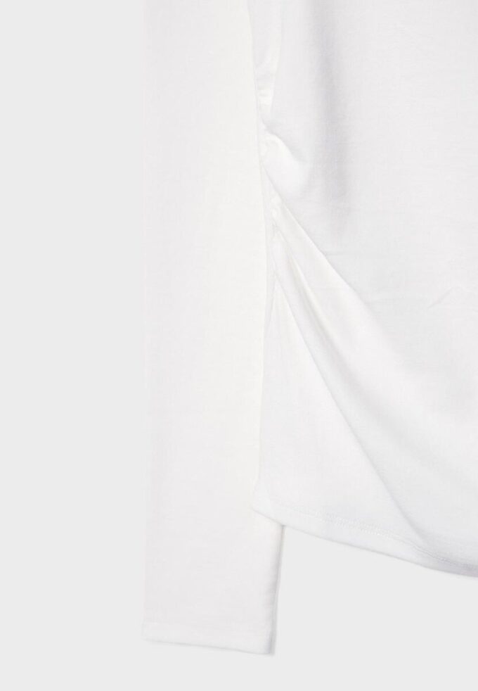 Tričko s dlouhým rukávem a řasením