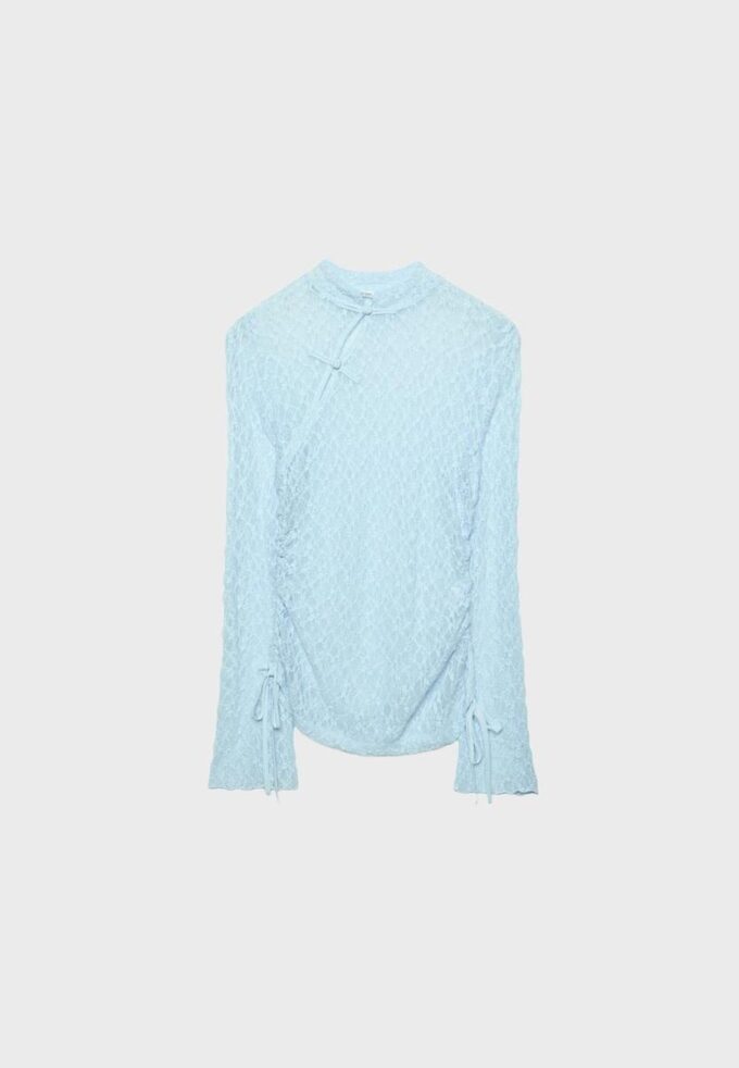 Tričko s dlouhým rukávem a krajkou