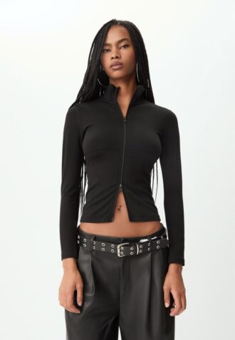 Tričko s dvojitým zipem