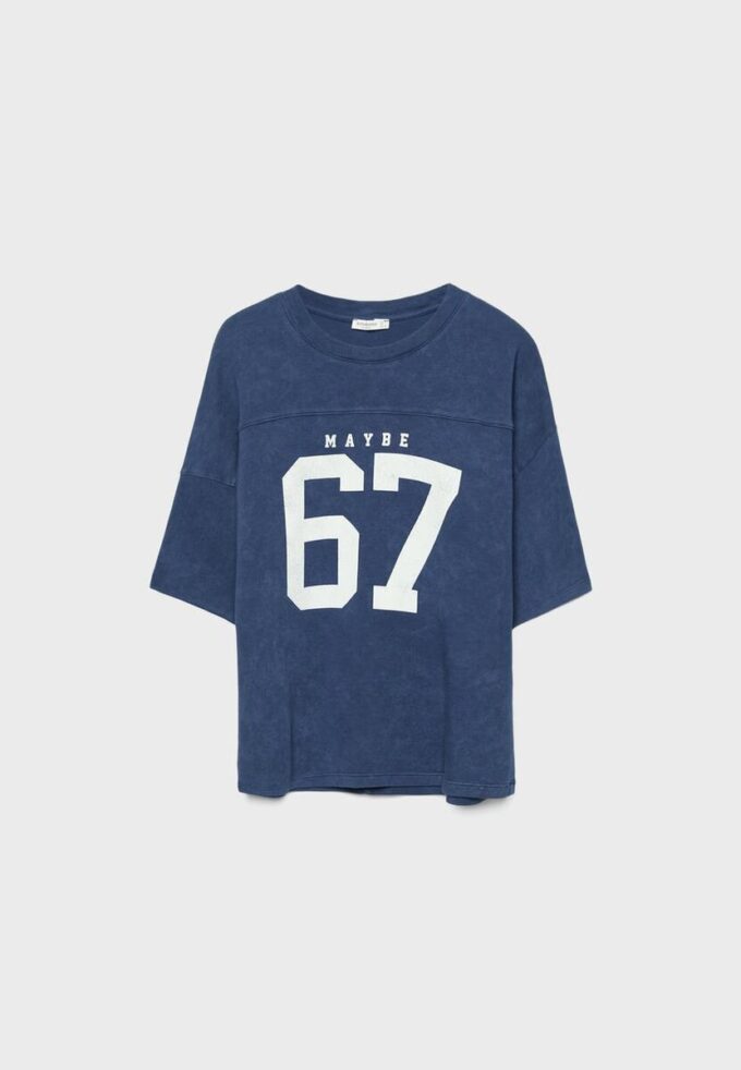 Tričko s krátkým rukávem a grafickým detailem