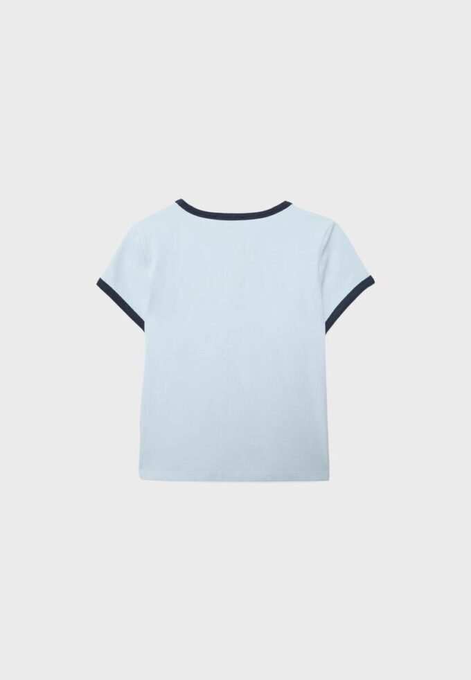 Tričko s krátkým rukávem a kontrastním potiskem