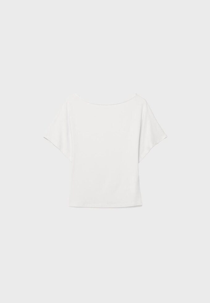 Tričko s krátkým rukávem a lodním výstřihem