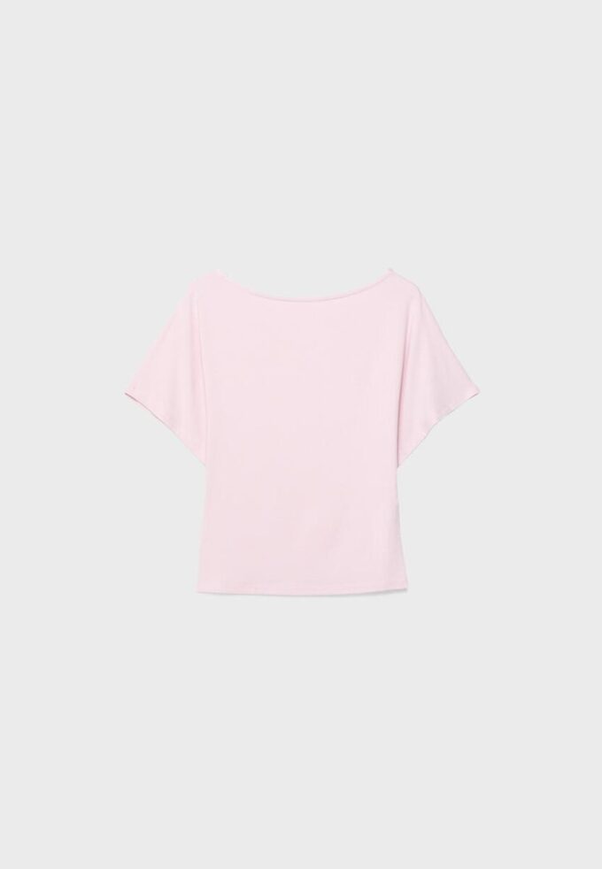 Tričko s krátkým rukávem a lodním výstřihem