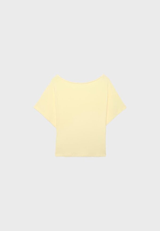 Tričko s krátkým rukávem a lodním výstřihem