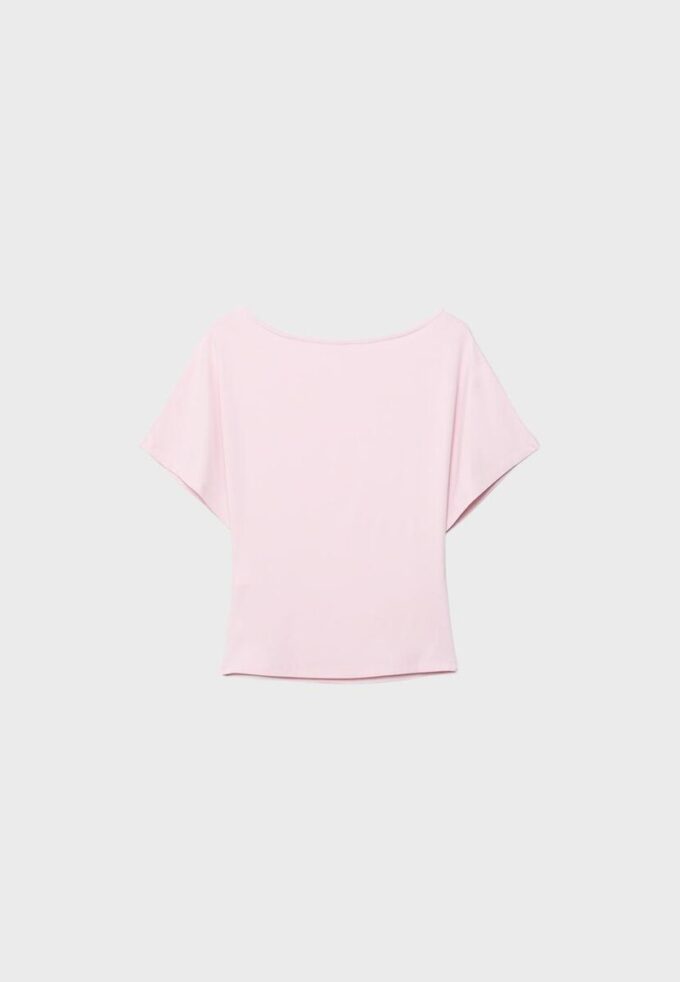 Tričko s krátkým rukávem a lodním výstřihem