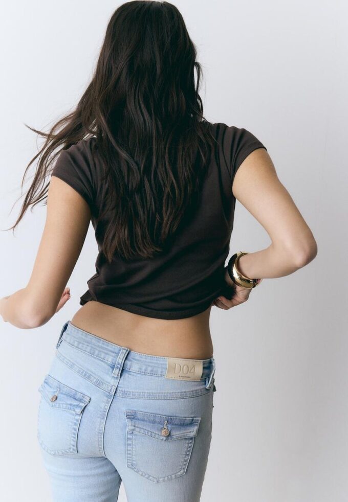 Tričko s krátkým rukávem v barvě banánu