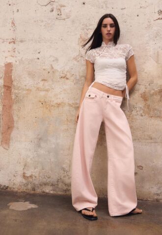 Tričko s krátkým rukávem ve stylu qipao