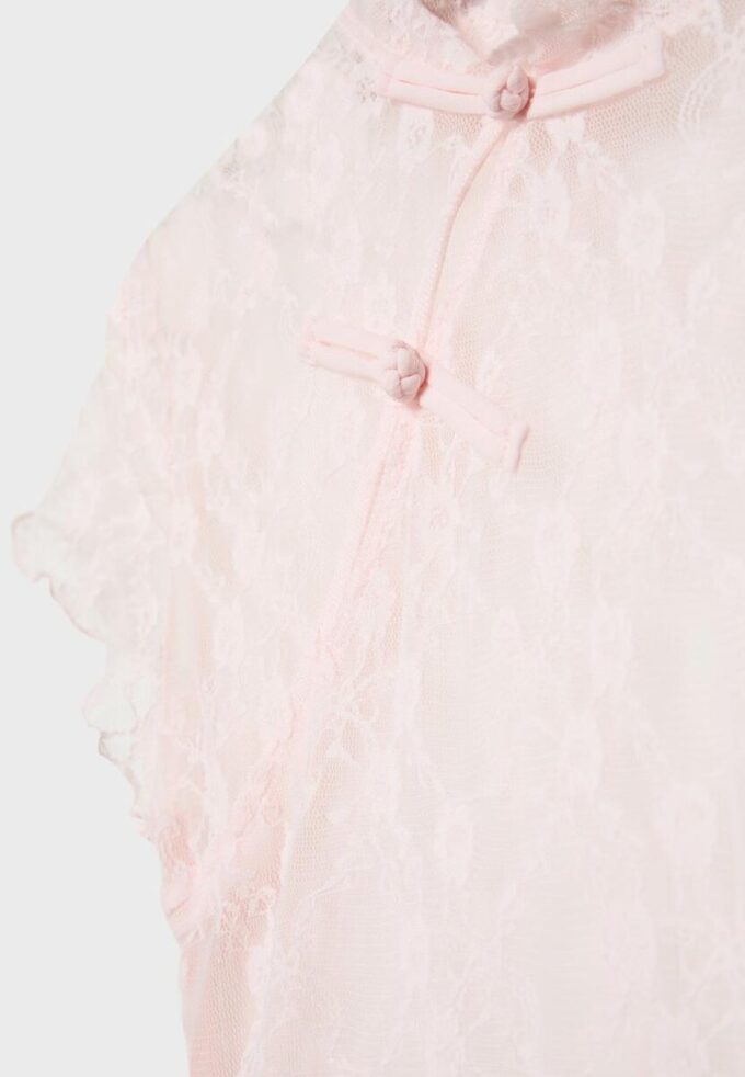 Tričko s krátkým rukávem ve stylu qipao