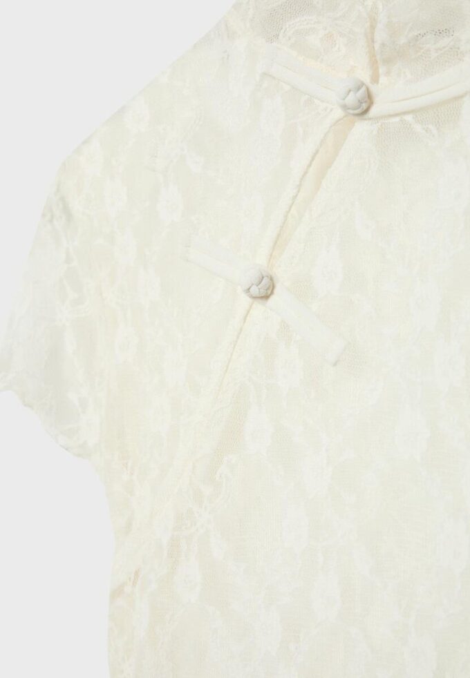 Tričko s krátkým rukávem ve stylu qipao