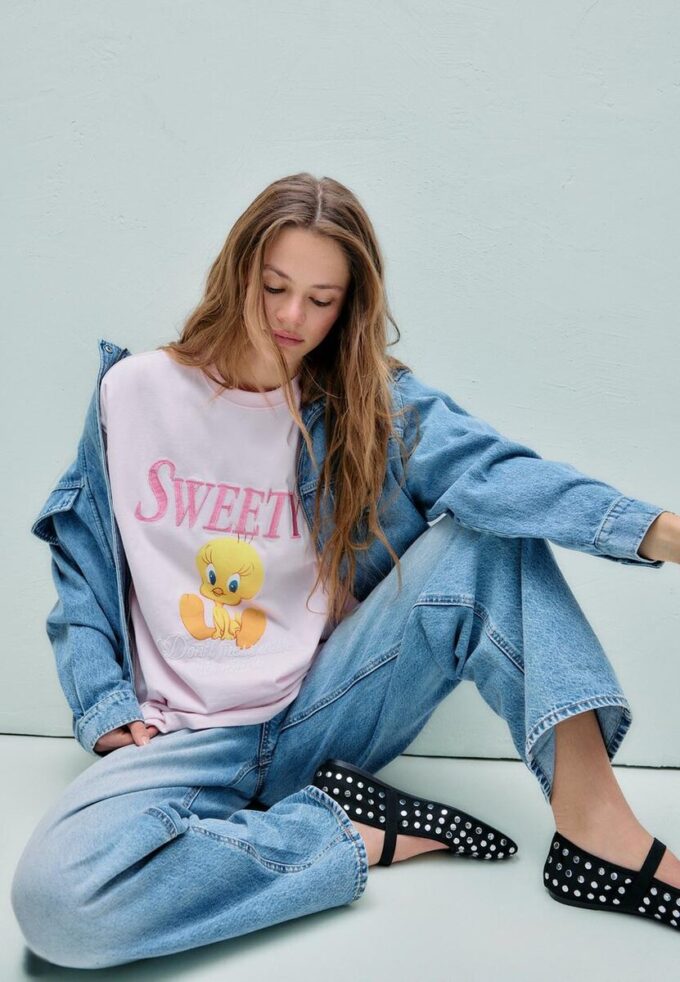 Tričko Sweety s krátkým rukávem a kulatým výstřihem