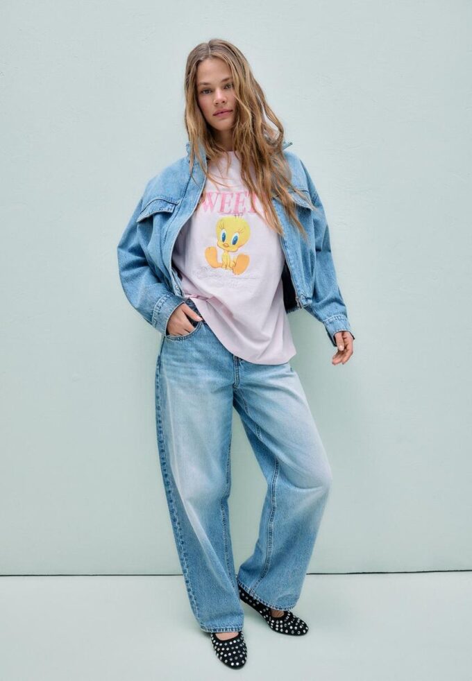 Tričko Sweety s krátkým rukávem a kulatým výstřihem