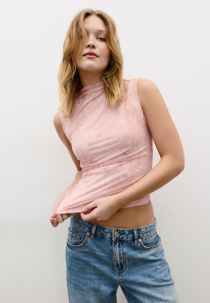 Tričko ze řaseného tylu Tričko ze řaseného tylu