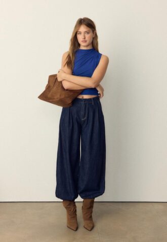 Tričko ze řaseného tylu