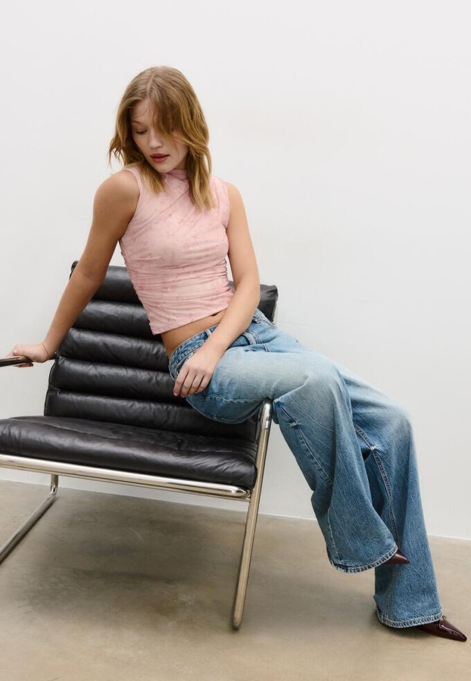 Tričko ze řaseného tylu Tričko ze řaseného tylu