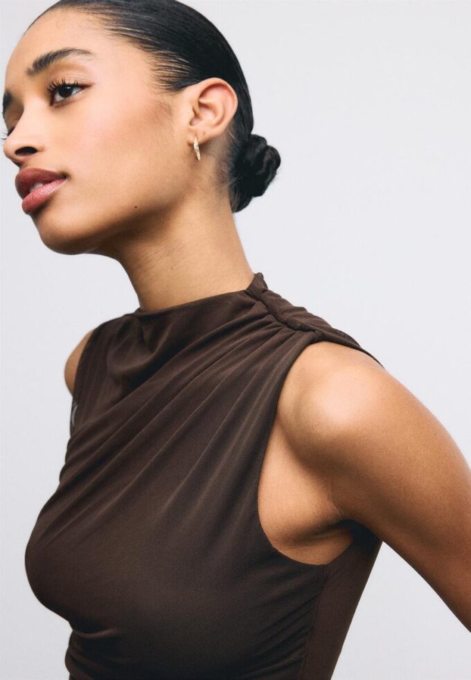 Tričko ze řaseného tylu Tričko ze řaseného tylu