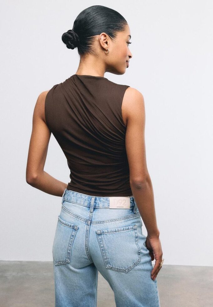 Tričko ze řaseného tylu Tričko ze řaseného tylu