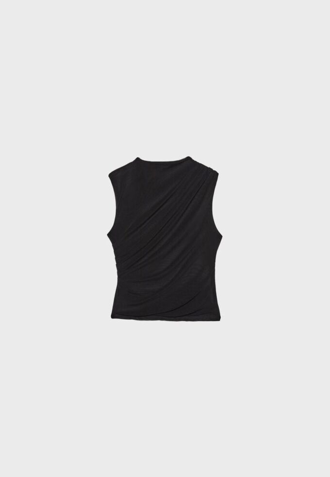 Tričko ze řaseného tylu