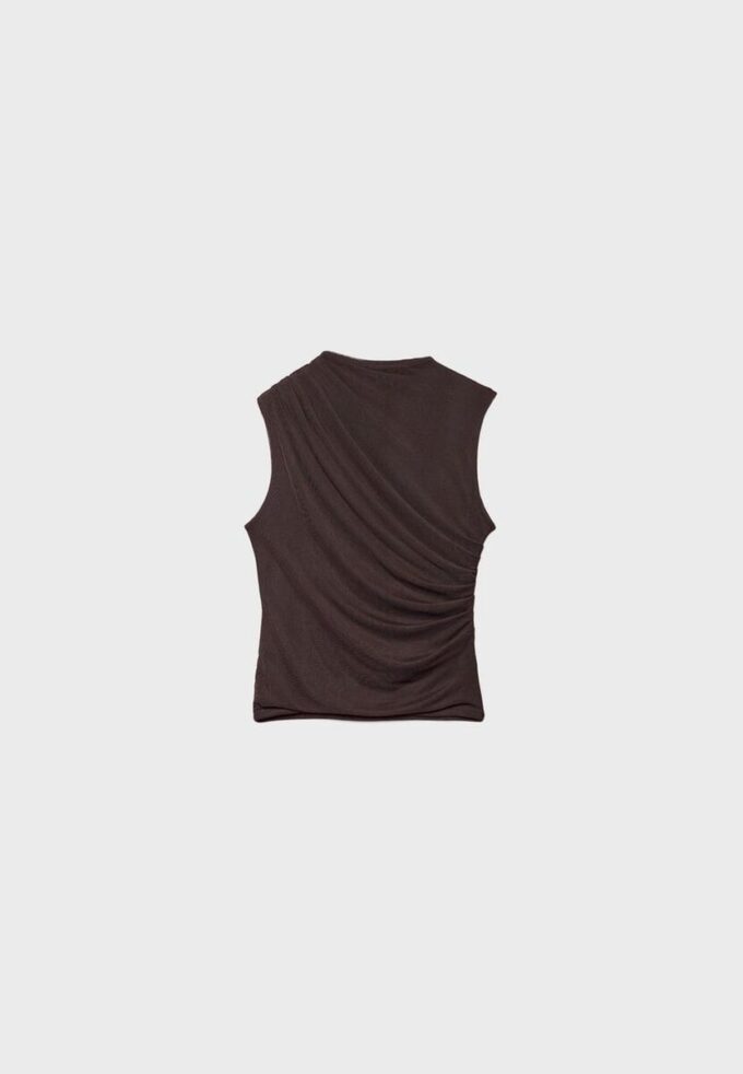 Tričko ze řaseného tylu Tričko ze řaseného tylu