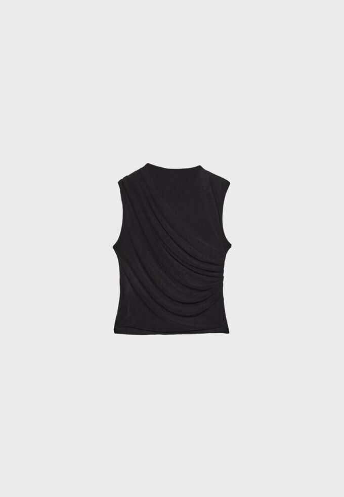 Tričko ze řaseného tylu