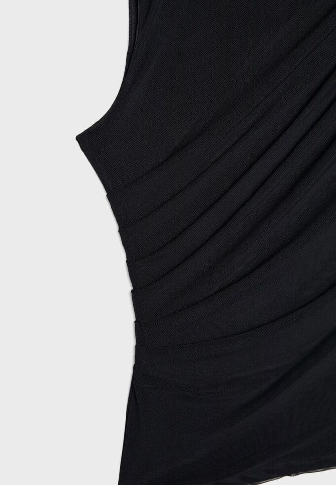 Tričko ze řaseného tylu