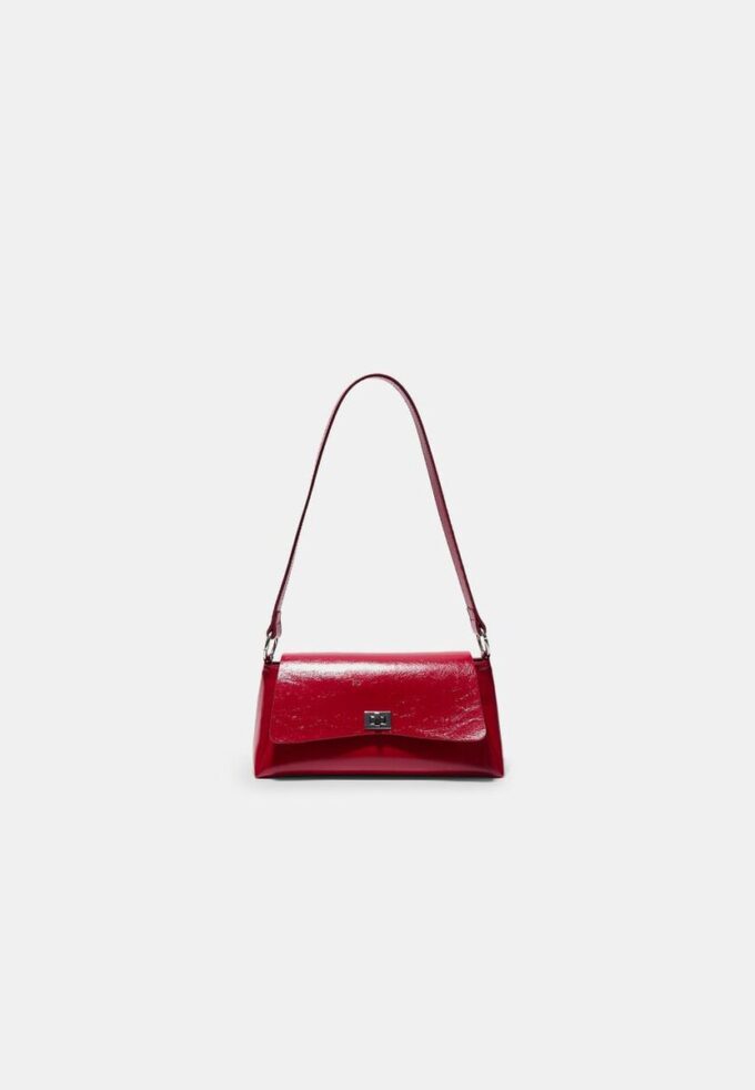 Velká obdélníková mini taška s klopou