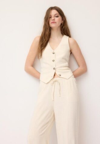 Vesta s lněným vzhledem