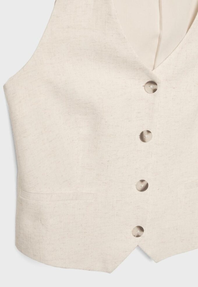 Vesta s lněným vzhledem