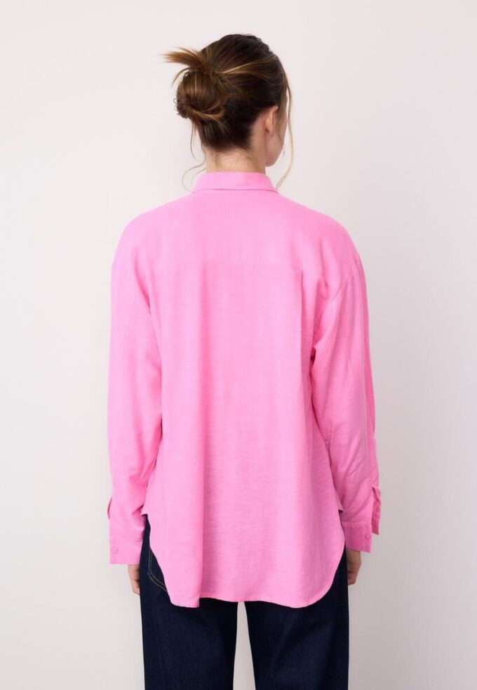 Vlající košile s lněným vzhledem Vlající košile s lněným vzhledem