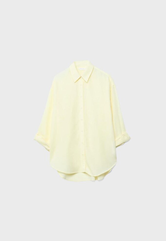 Vlající košile s lněným vzhledem Vlající košile s lněným vzhledem