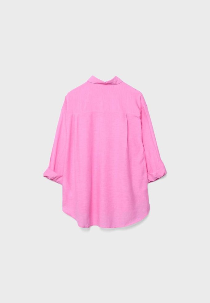 Vlající košile s lněným vzhledem Vlající košile s lněným vzhledem