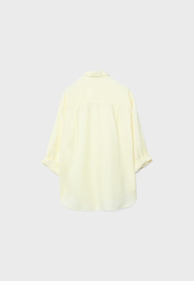 Vlající košile s lněným vzhledem Vlající košile s lněným vzhledem