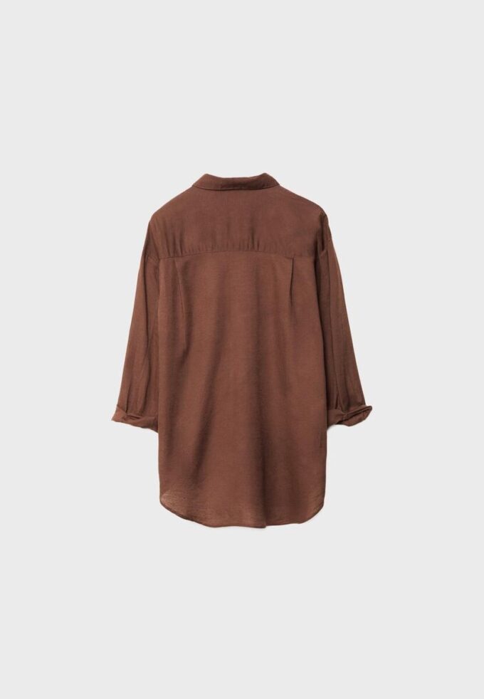 Vlající košile s lněným vzhledem Vlající košile s lněným vzhledem