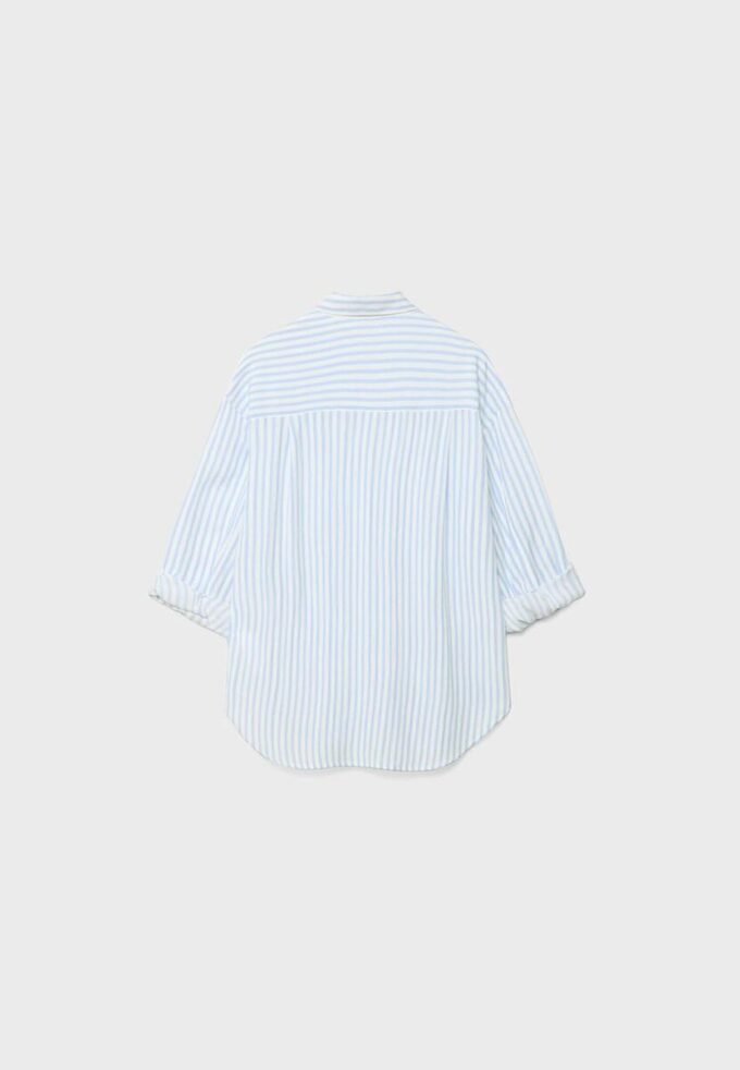 Vlající košile s lněným vzhledem Vlající košile s lněným vzhledem