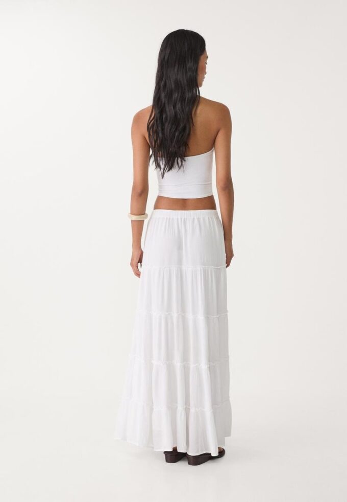 Vlající midi sukně s panely