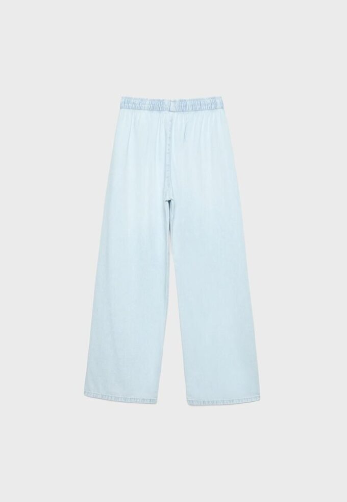 Volné džínové kalhoty se stahovací šňůrkou