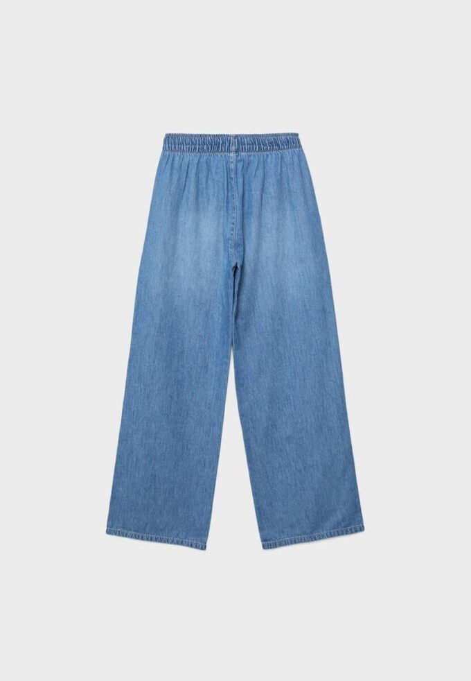 Volné džínové kalhoty se stahovací šňůrkou