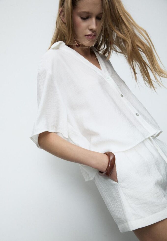 Volná košile s knoflíky